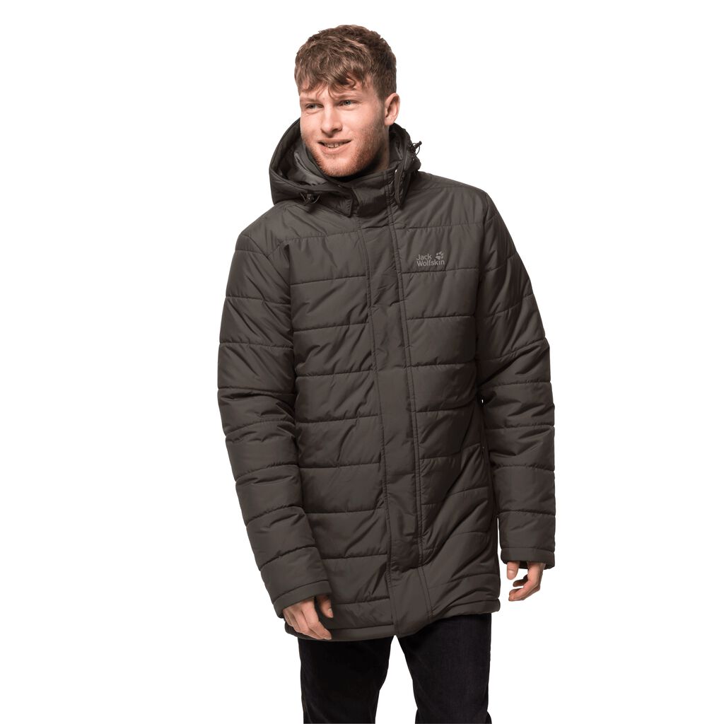 Jack Wolfskin SVALBARD Férfi Szigetelt Kabát Szürke Barna - OYIKTB-187